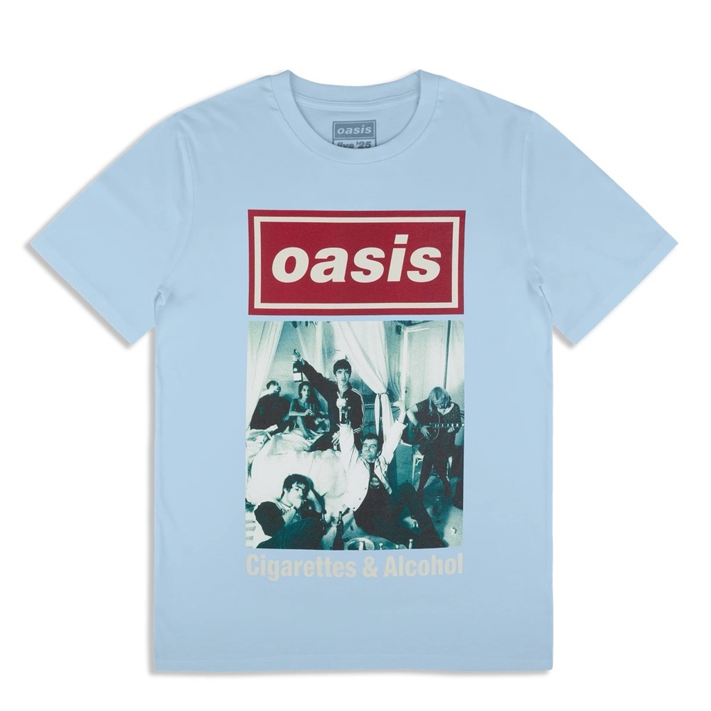 Oasis Blue Cigarettes & Alcohol T-Shirt